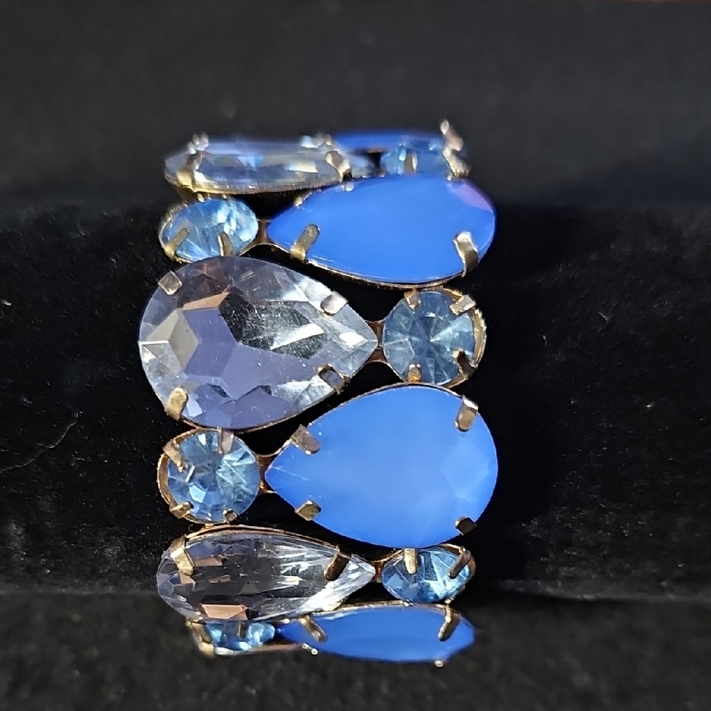 Sassy Jones Blue and Silver Gemstone Bracelet